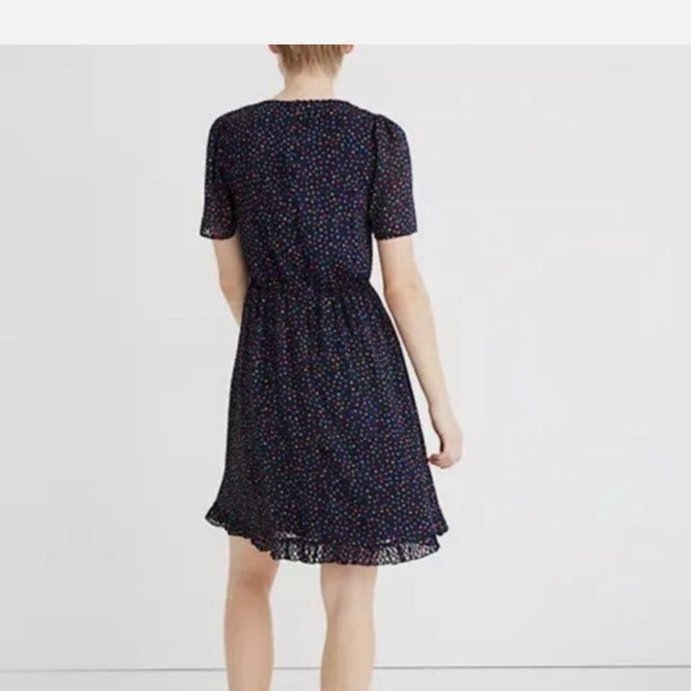 Madewell Chic Navy Blue Polka Dot Dress - Picture 9 of 9